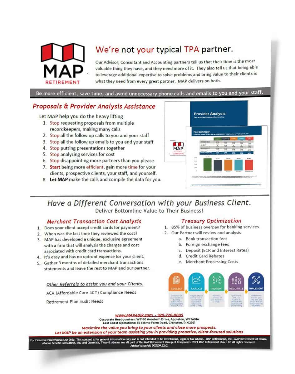 MAP Advisor Value Add